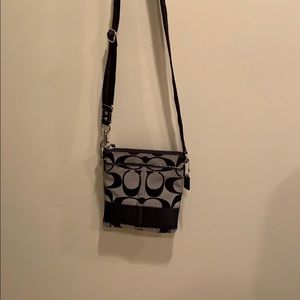 Coach Black and Gray Crossbody Bag